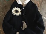 ホワイトガーベラ…suMire-bouquet布花コサージュの画像