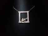 K10YG Cat Necklace - 猫 -の画像