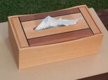 無垢材で作ったテッシュボックス