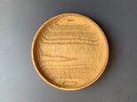 クリの木の丸皿  パン皿