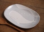 くじらの楕円皿（中）