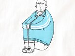 半袖Tシャツ『だるま座り・男子』メンズ レディースの画像