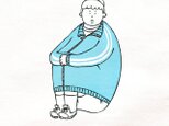 半袖Tシャツ『だるま座り・男子』メンズ レディースの画像