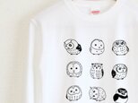 フクロウがいっぱい ロンT ユニセックス
