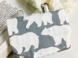 おしゃれなキッズの為の移動ポケット★北欧ほのぼのしろくま君の画像