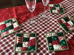クリスマスのコースター#A(5枚セット)