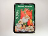 フィンランド　クリスマス切手ブローチ 2945の画像