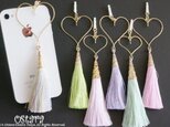 Heart&Tassel Phone Charm-S size-の画像