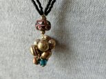 ＊suzunari*ネックレス＠オールドシードビーズ＋オールドビーズ＋金の鈴