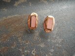 金彩 oval cut pierce／earring（プラム）の画像