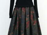 大島紬リメイク：タックスカート