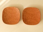 noriko813様分　胡桃のパン皿（182*182）ウレタンオイルフィニッシュ　2枚セット（Ｂ）　の画像