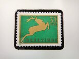 アメリカ クリスマス切手ブローチ 3065の画像