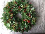 Christmas wreath ＊* φ40の画像