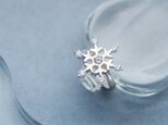 雪の結晶 スカーフ リング シルバー925