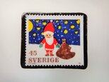 スウェーデン　クリスマス切手ブローチ 3106の画像