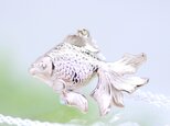 金魚/ピンクシルバーペンダント/pinksilver/40cmAJチェーンの画像