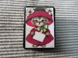 チャイルドクリスマス 猫ブローチ 3134の画像