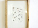 銅版画・雪・額付きの画像