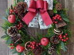 『送料無料』*3　Fresh Xmas Wreath　クリスマス　リースの画像