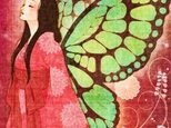 大正ロマンポストカード『蝶』の画像