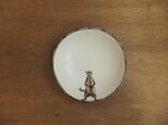 小皿№16　ネコ(かんむり)の画像