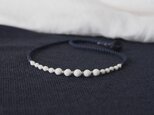 White＆Silver-Line Short Necklaceの画像