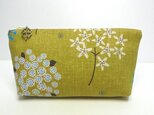★再販★ カルミアの花（マスタード）　ポーチ（Ⅱ）
