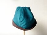 HELMA HAT | CORDUROY×SUEDE PEACOCKの画像