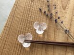 ガラスの箸置 / 水の花・クリアの画像