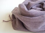 手織りカシミアストール・・浅紫