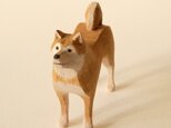 柴犬（茶）　胡桃材着色　201901の画像