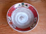 赤絵平鉢 松竹梅(格子) の画像