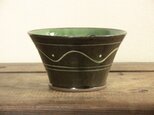 イッチン切立鉢（緑）の画像