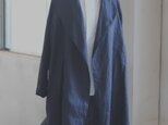 フレンチリネン＊ショールカラーコート【受注生産品】
