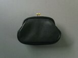 ・・K様ご予約作品・・gama purse (black)の画像