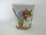 TM様ご依頼品　アイタケとねこのマグカップ（手描き）