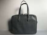 ・・M様ご予約作品・・A4 rectangle bag (black)の画像