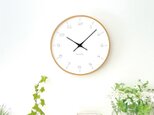 KATOMOKU plywood clock 7 ナチュラル km-71NA 掛け時計 木製 軽量の画像