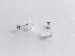 ice pierced earrings < clear >の画像