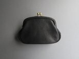 ・・K様ご予約作品・・gama purse (black)の画像