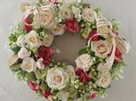 order mさま 確認ページ Rose rose wreath:Vanilla,green&red
