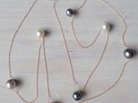 「S様ご専用」K14GF tahitian pearl long necklaceの画像