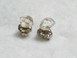 （1点もの）ハーキマーダイヤモンドのスタッドピアス・S（チタンポスト）の画像