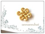 【Celtic Eternity(永遠の結び目）結　ピンブローチ】17ｍｍ ケルト　ケルティック　吉祥