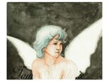 水彩画・原画「夜の天使」の画像