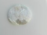 刺繍ブローチ　ｍａｒｕ　白　3