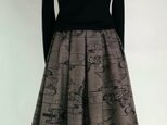 泥大島紬リメイク：タックスカート