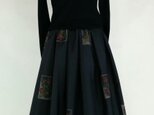 大島紬のリメイクスカート
