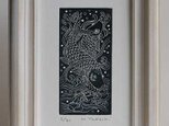 鯉・2018/銅版画 (額あり）の画像